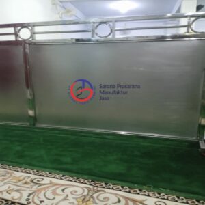 Sekat ruangan stainless steel untuk masjid atau ruang publik