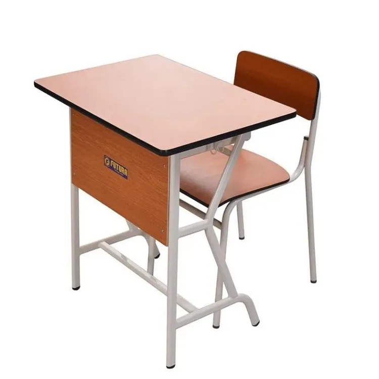 Meja dan Kursi Siswa Rangka Pipa Besi Bulat (Model Bisa Costum) - Gambar 3