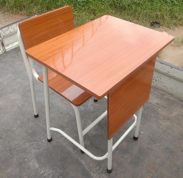 Meja dan Kursi Siswa Rangka Pipa Besi Bulat (Model Bisa Costum) - Gambar 5